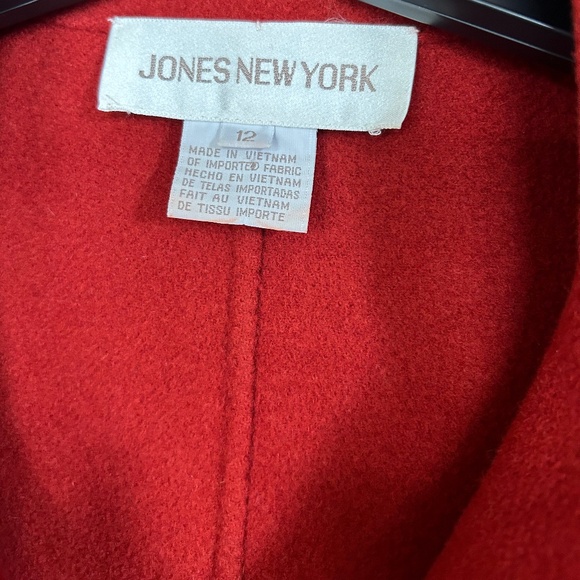 Jones New York Brick Red Wool Blazer, Size 12 - Picture 8 of 16
